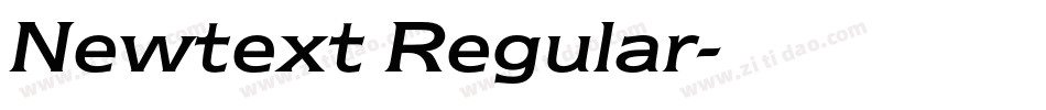 Newtext Regular字体转换